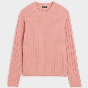NWT Todd Snyder 100% Wool Channel Crewneck Sweater in Shell Pink